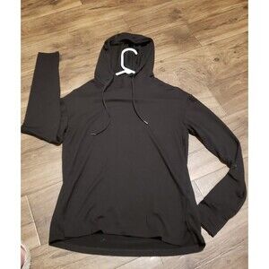 Hoodie Black Lightweight Longsleeve Pullover Shirt Women's Sz XS